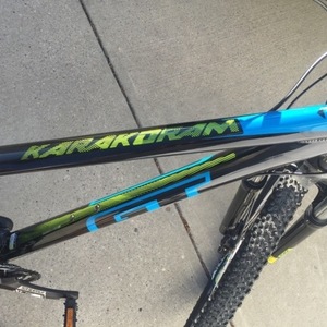 2016 GT Bicycles Karakoram Sport Black, Blue, and Green