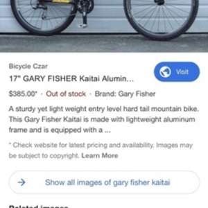 2000 Gary Fisher Black, Red, and Yellow or Gold