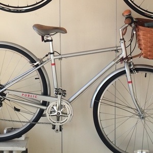 2013 PUBLIC bikes Diamond Silver, gray or bare metal and Red