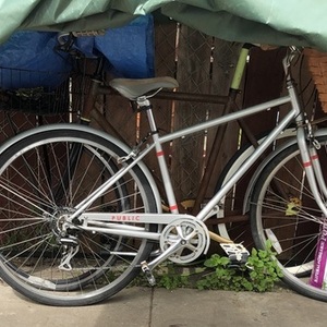 2013 PUBLIC bikes Diamond Silver, gray or bare metal and Red