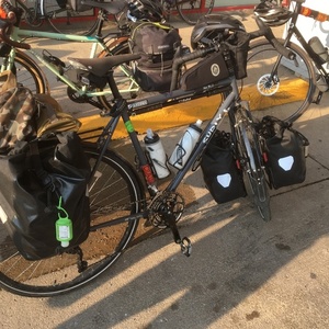 2018 Surly Disc Trucker Silver, gray or bare metal