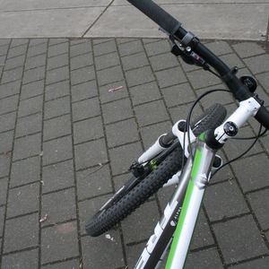 2014 Trek Silver or Gray, White, and Green