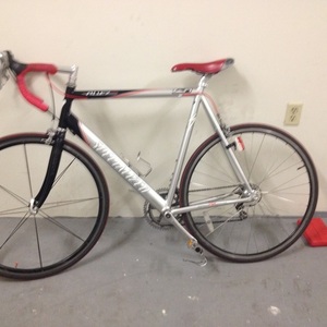 2000 Specialized Allez Comp Custom Silver, gray or bare metal and Red