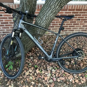 2018 Specialized Womans Black, Silver, gray or bare metal, and Teal