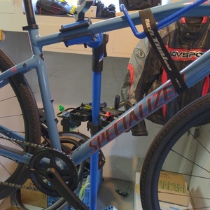 2020 Specialized Sirrus X 4.0 Silver, gray or bare metal, Red, and Black