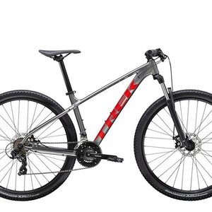 2020 Trek Marlin 4 Silver, gray or bare metal and Red