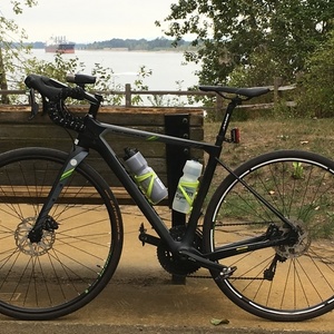 2017 Jamis Renegade Expert Silver, gray or bare metal and Green
