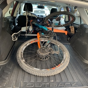 2017 Giant Trance Advance 1 Silver, gray or bare metal, Orange, and Teal