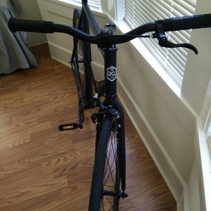 2015 6KU Fixie Single-Speed Nebula Black Black