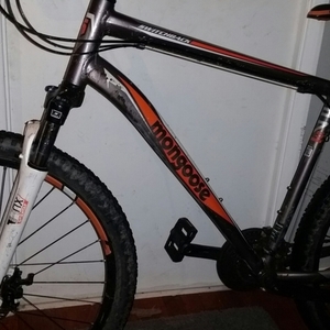 2019 Mongoose Switchback Orange and Silver, gray or bare metal