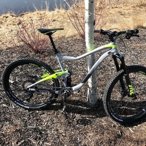 2018 Giant TRANCE 2 Silver, gray or bare metal and Yellow or Gold