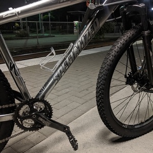 Specialized Hardrock Sport Silver, gray or bare metal, Black, and White
