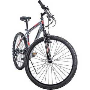 2020 Huffy Alpine 26 in 18 Speed Mountain Bike Silver, gray or bare metal and Red