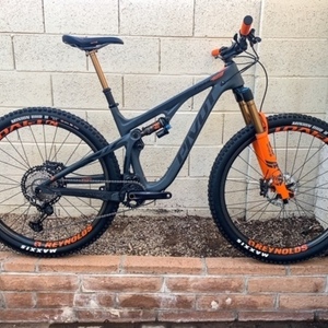 2020 Pivot Trail 429 Silver, gray or bare metal and Orange