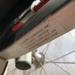Chariot bike trailer Orange
