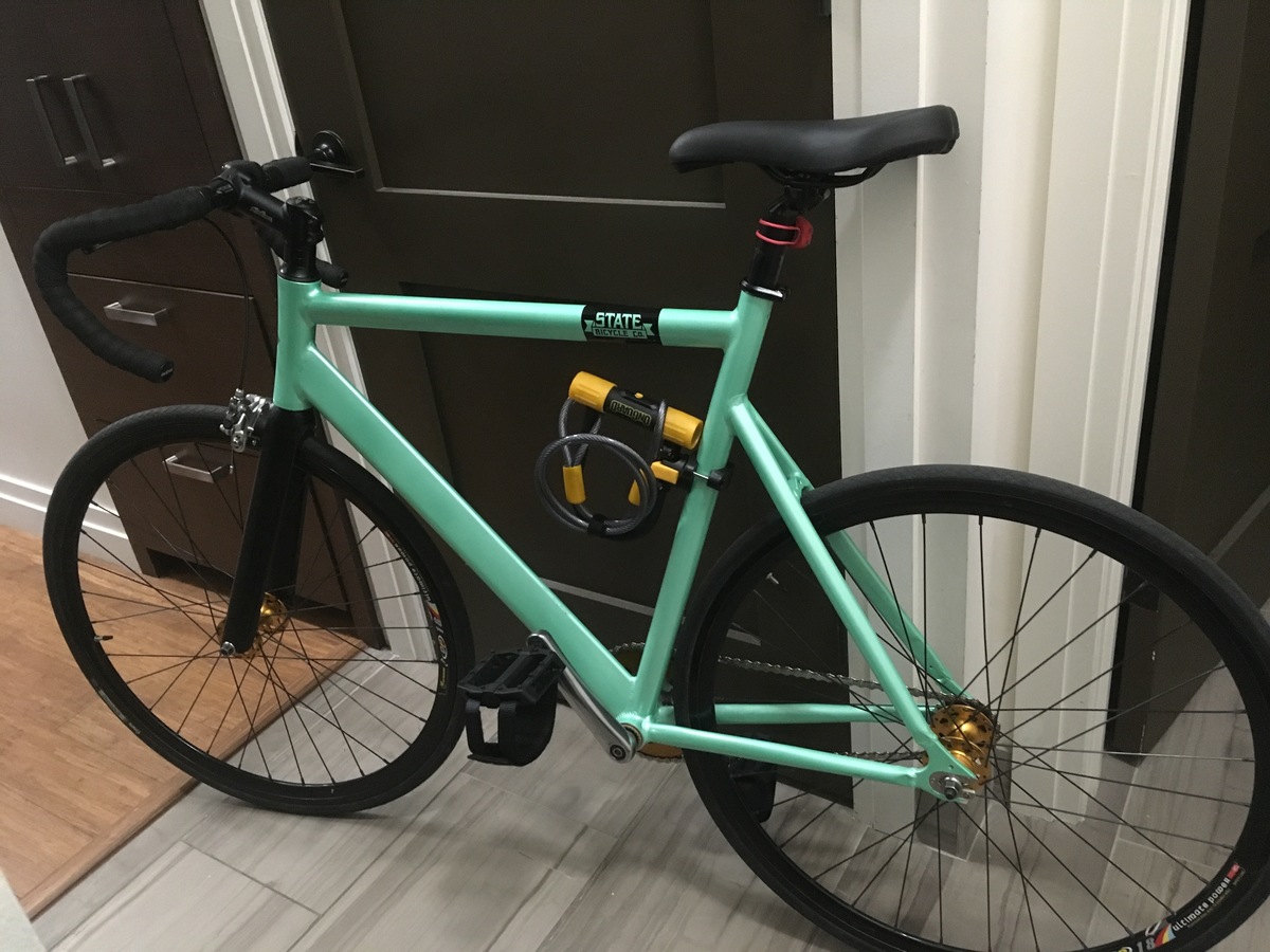 state bicycle black label army green