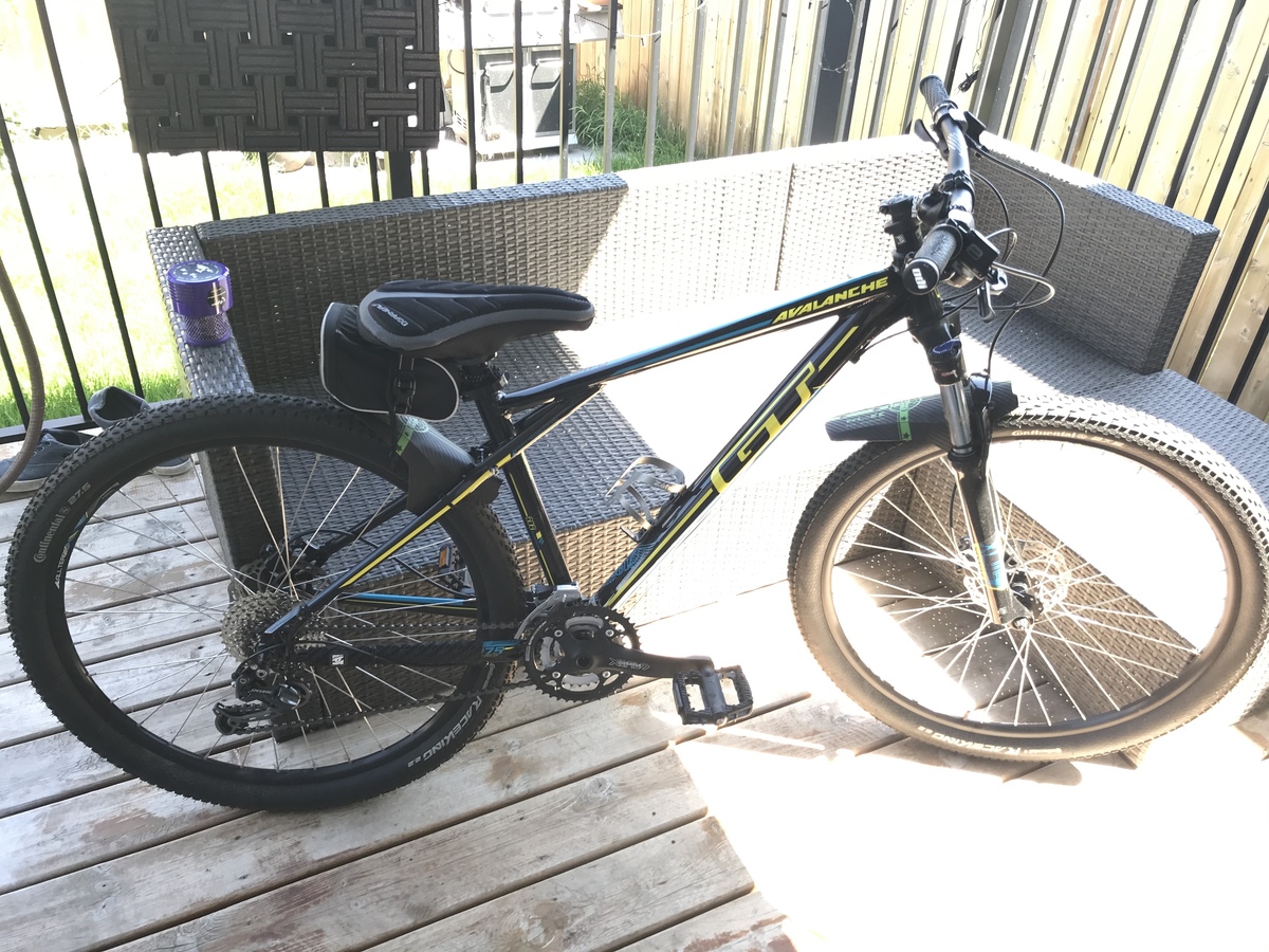 gt bike green