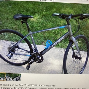 2018 Trek FX Silver, gray or bare metal