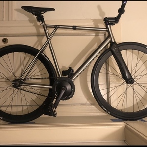 2018 Fixed bike Silver, gray or bare metal