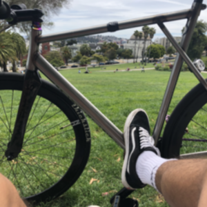 2018 Fixed bike Silver, gray or bare metal
