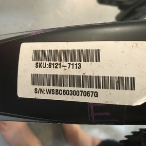 2014 Specialized Hardrock 26 Silver, gray or bare metal and Purple