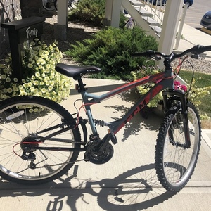 2020 CCM Mountain Bike Dual Suspension Silver, gray or bare metal