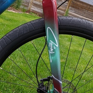 2020 Custom Carbon Mountain Bike Graffiti Bike Blue, Red, and Yellow or Gold