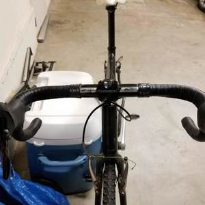 Unbranded naked carbon frame matching giant cross geometry Black
