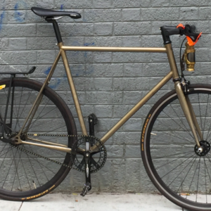 2017 Mission Bicycles Valencia Silver, gray or bare metal