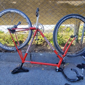 2001 LeMond Racing Cycles Buenos aires Red and Silver, gray or bare metal