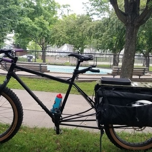 Surly Big Fat Dummy cargo bike (rear storage) Black