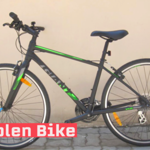 2016 Giant Escape 2 Black, Green, and Silver, gray or bare metal