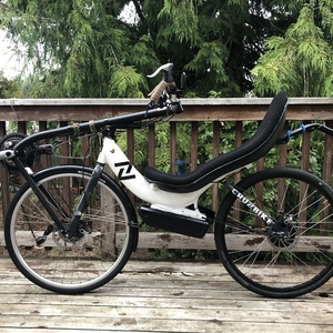 2017 Cruzbike Silvio S30 recumbent White and Black