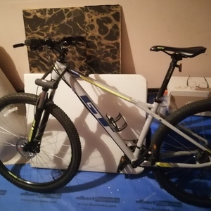 2020 GT Bicycles Avalanche Silver, gray or bare metal and Blue
