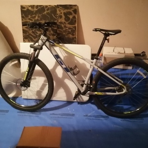 2020 GT Bicycles Avalanche Silver, gray or bare metal and Blue