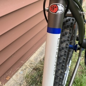 2014 Jamis Dragon Sport 29 Silver, gray or bare metal and Blue