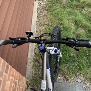 2014 Jamis Dragon Sport 29 Silver, gray or bare metal and Blue