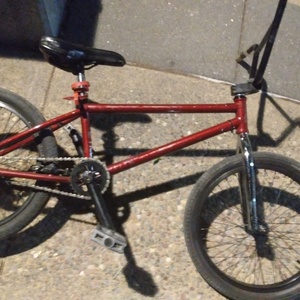 Fit bike Co. Tri Red, Black, and Silver, gray or bare metal