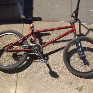 Fit bike Co. Tri Red, Black, and Silver, gray or bare metal
