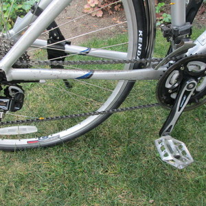 2008 Cannondale Adventure 4 Blue and Silver, gray or bare metal