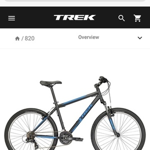 2020 Trek 820 Black and Blue