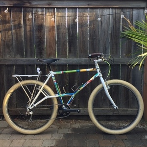 1990 Nishiki Alien White, Stickers tape or other cover-up, and Blue