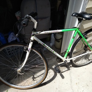 2020 Bianchi Varsity Green, White, and Stickers tape or other cover-up