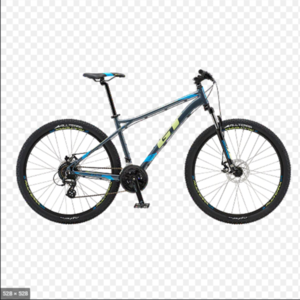 2018 GT Bicycles Aggressor M Frame Silver, gray or bare metal and Blue