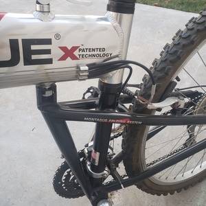 2009 Montague MX Mountain Silver, gray or bare metal and Red