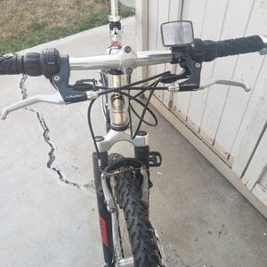 2009 Montague MX Mountain Silver, gray or bare metal and Red