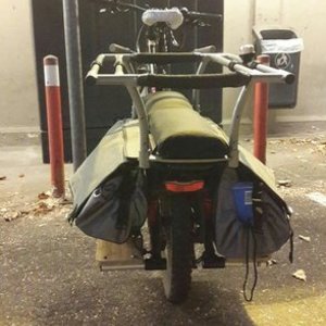 2020 Yuba 2020 cargo bike (rear storage) Black and Red