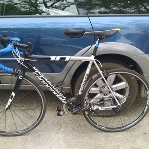 2013 Cannondale Caad10 5 105 Black and Silver, gray or bare metal