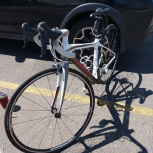 2015 Trek Domaine 5.2 C WSD Silver, gray or bare metal and White