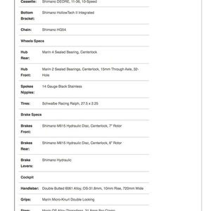 2015 Marin Bikes Nail Trail 7.7 (2 of 2 bikes) White